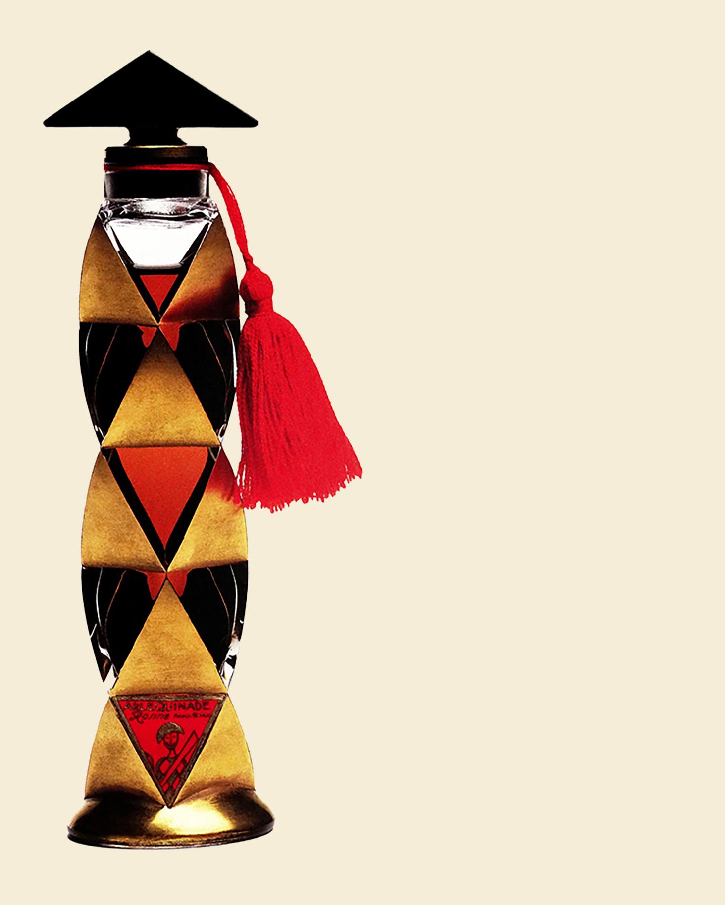 Flacon Arlequinade pour Poiret dessiné par Vassilieff, 1923