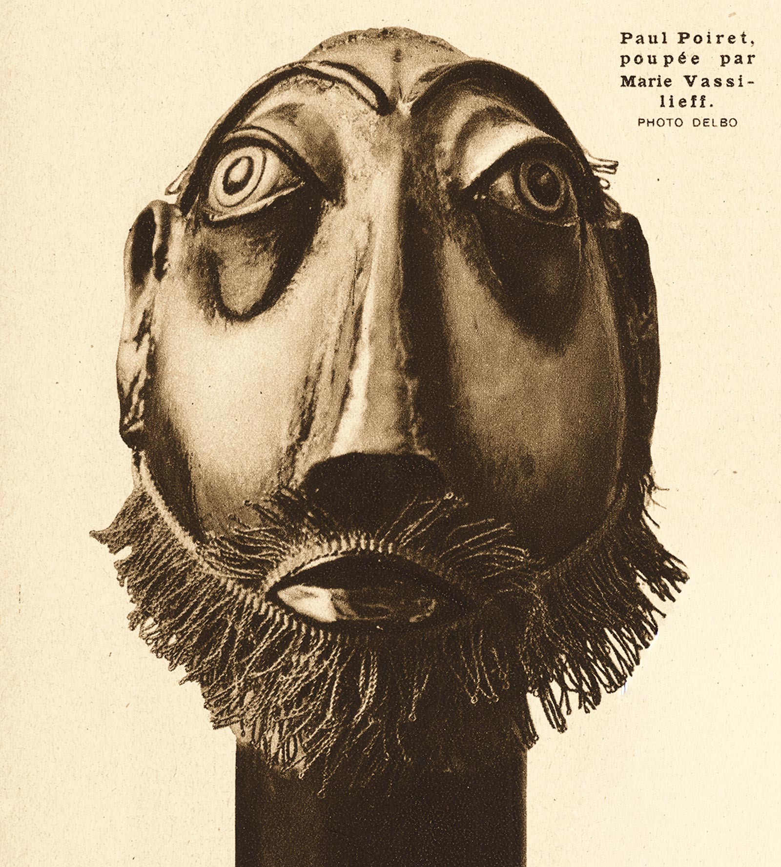 Poupée portrait de Paul Poiret en 1922 dans le Magazine Vu, 1930